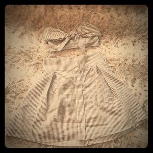 Free People “FP One” two piece Skirt and Crop Top